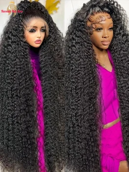 30 40 42 Inch Water Deep Wave 13x4 13x6 Hd Lace Frontal Wigs Human Hair 360 Full Lace Front Wig Curly Human Hair Wigs For Women 1
