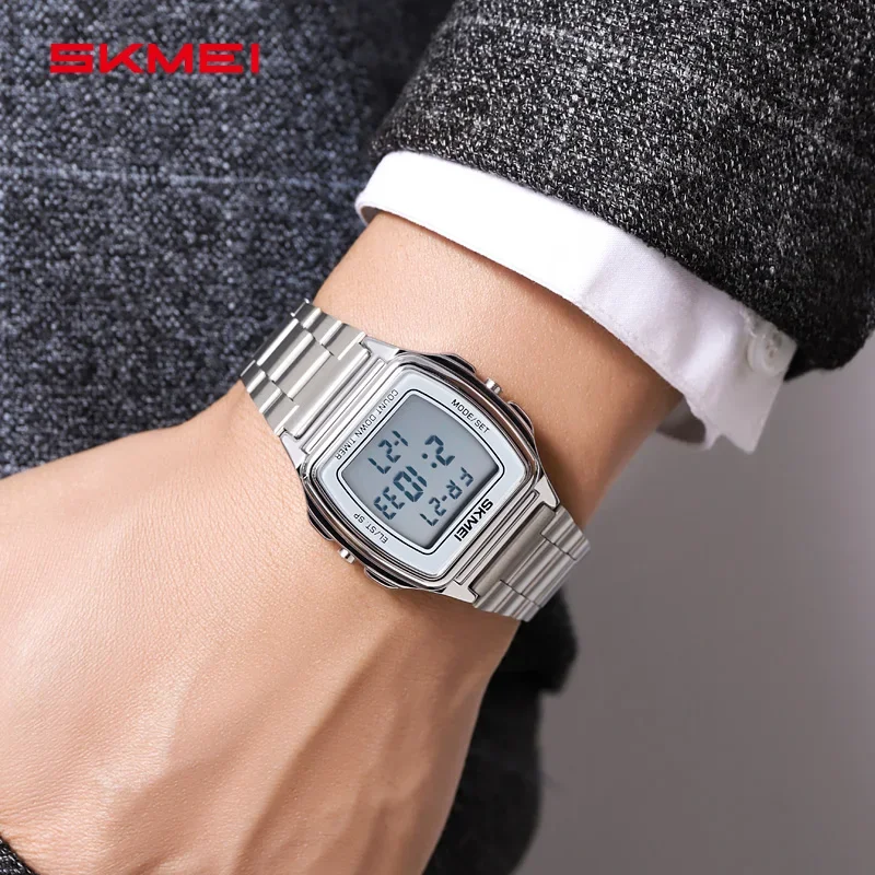 SKMEI 2239 LED Light Countdown Waterproof Sport Digital Wristwatch Mens Luxury Electronic Watch for Men Clock Reloj Hombre 1381