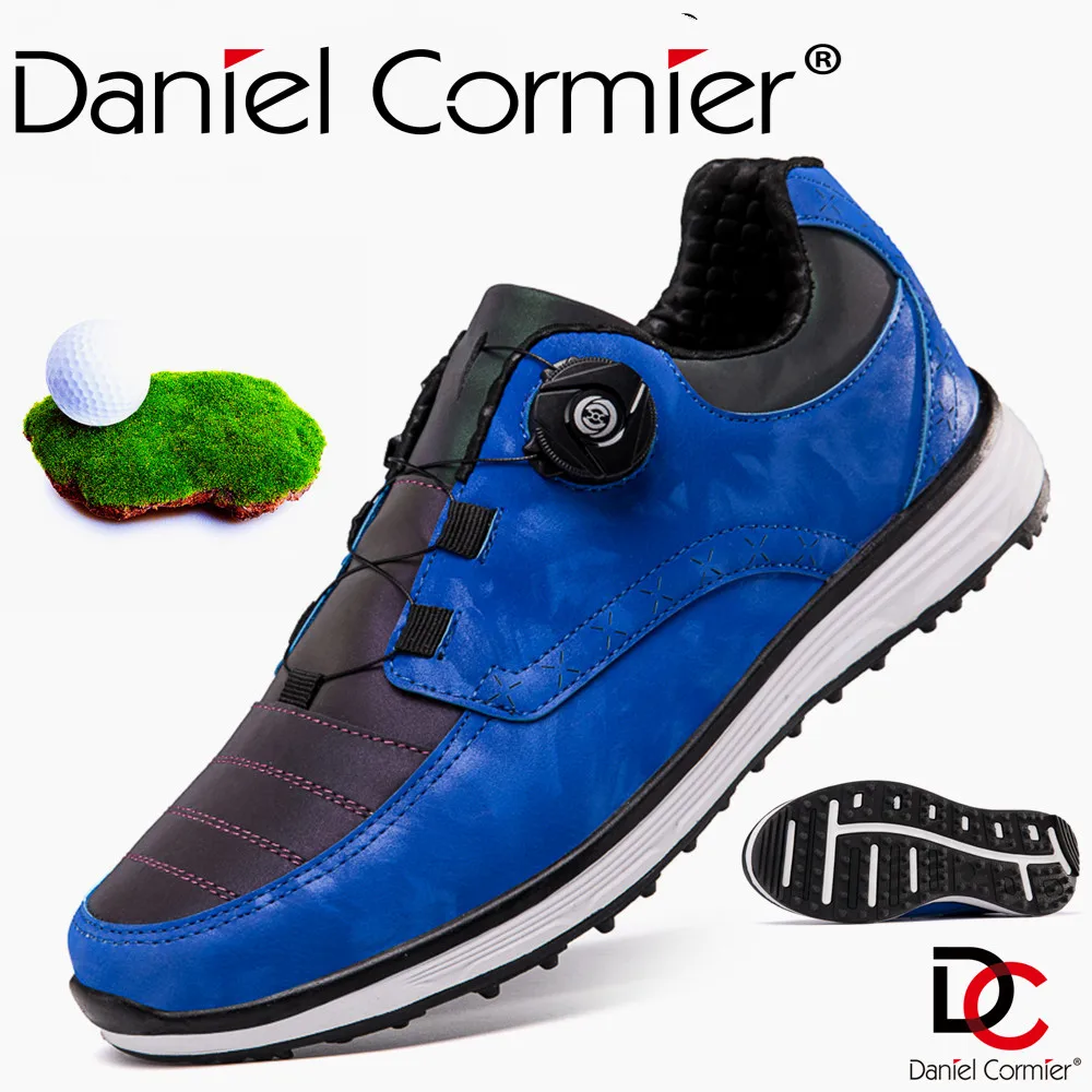 

New professional spin button golf shoes Men's badminton shoes Women's shoes Waterproof and anti-skid outdoor training shoes