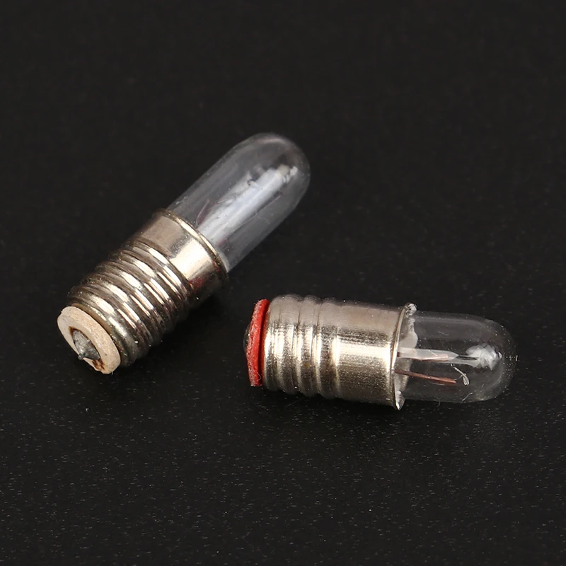10Pcs Warm White LED Screw Bulb E5 E5.5 COB 0.5W Mini Small Lamp 3V 6V 12V  DC Chandelier Scape Model Pram Replacement Light 5mm - AliExpress