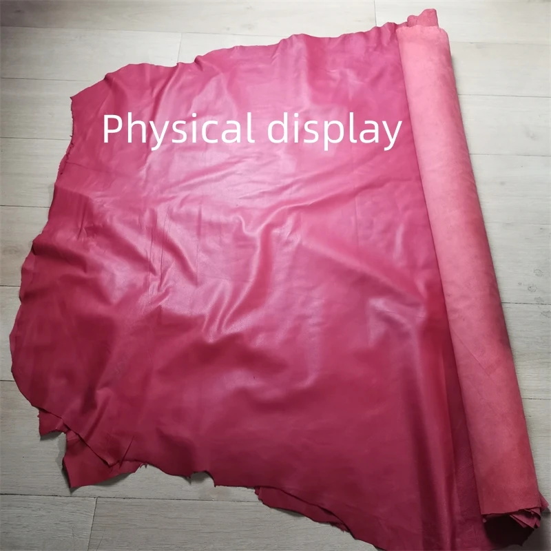 Red Super Thin Sheepskin Leather for DIY Crafts and Apparel