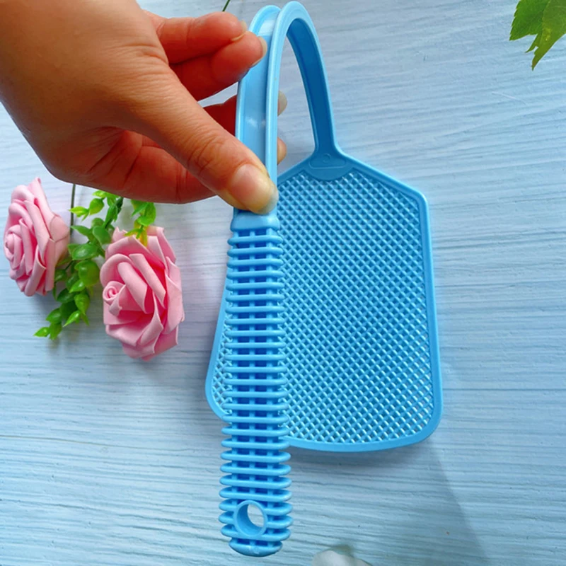 Plastic Fly Swatter For Household Use Manual Durable Fly And Mosquito Swatter Thick Extended Handle Large Size