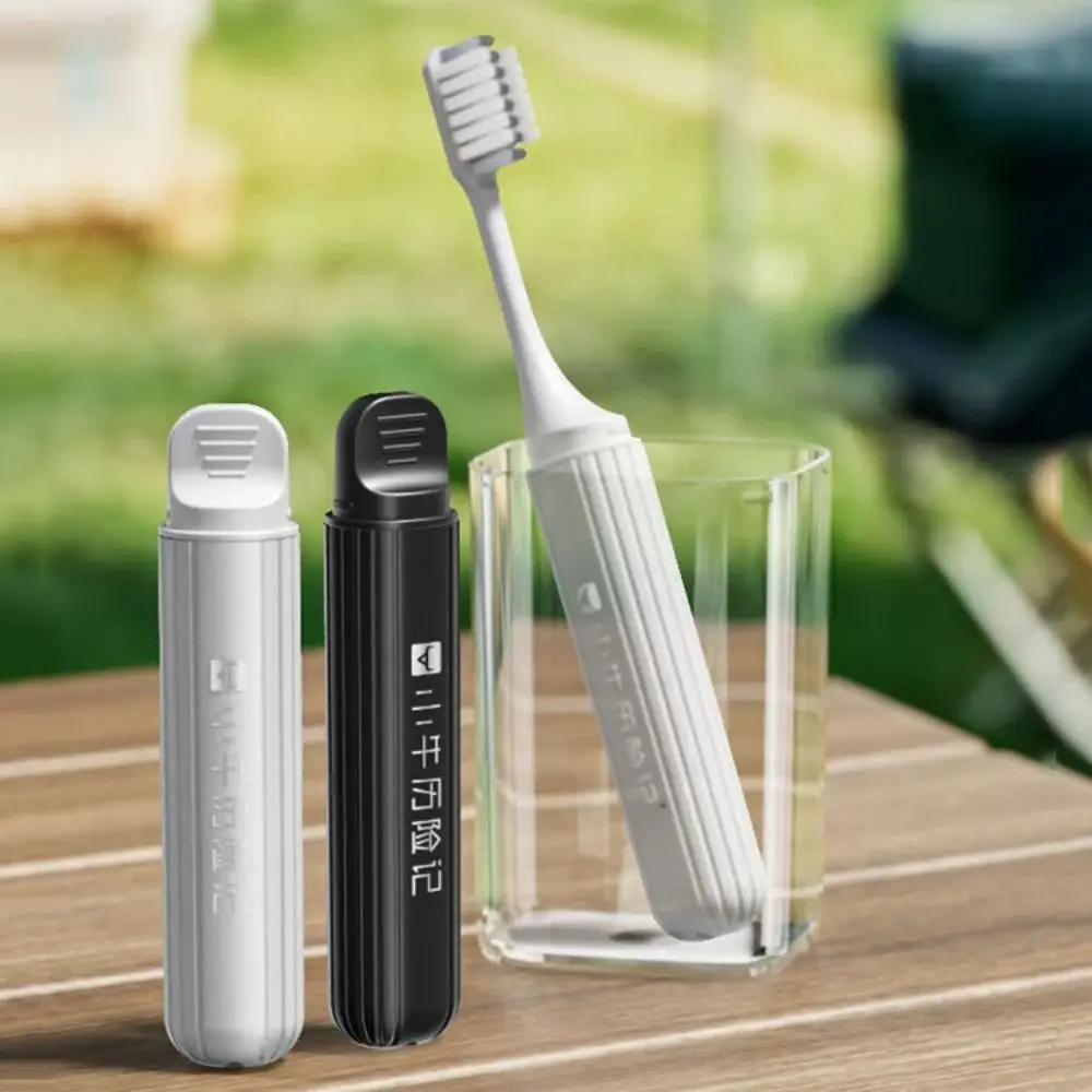 접이식 여행용 칫솔 휴대용 미니 소형 치솔 부드러운 브리슬 탈착식 성인용 칫솔 비즈니스 여행용