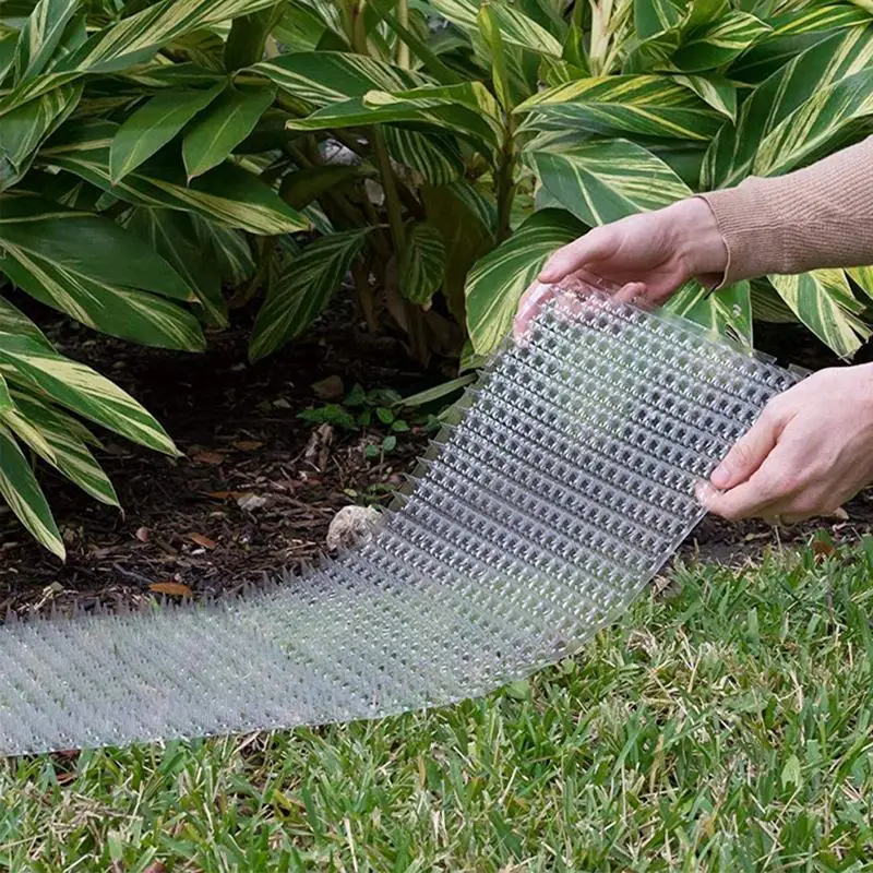 Garden Prickle Strip Dig Stop Cat Repellent Deterrent Mat Spike Portable Anti-Cat Dog Outdoor Garden Supplies