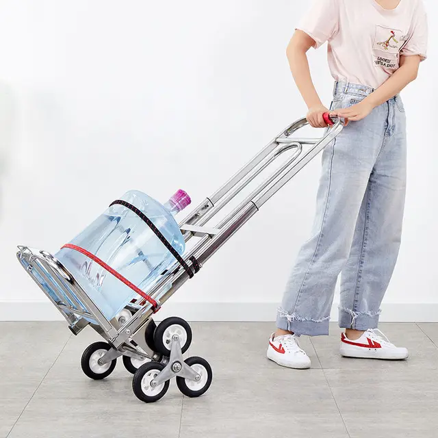 Az Emeleti Kezelés Tárgyi Artefaktus Hegymászó Lépcsők Kocsi Kis Poggyász Teherautó Nagy Teherbírású Összecsukható Pótkocsi - Image 6