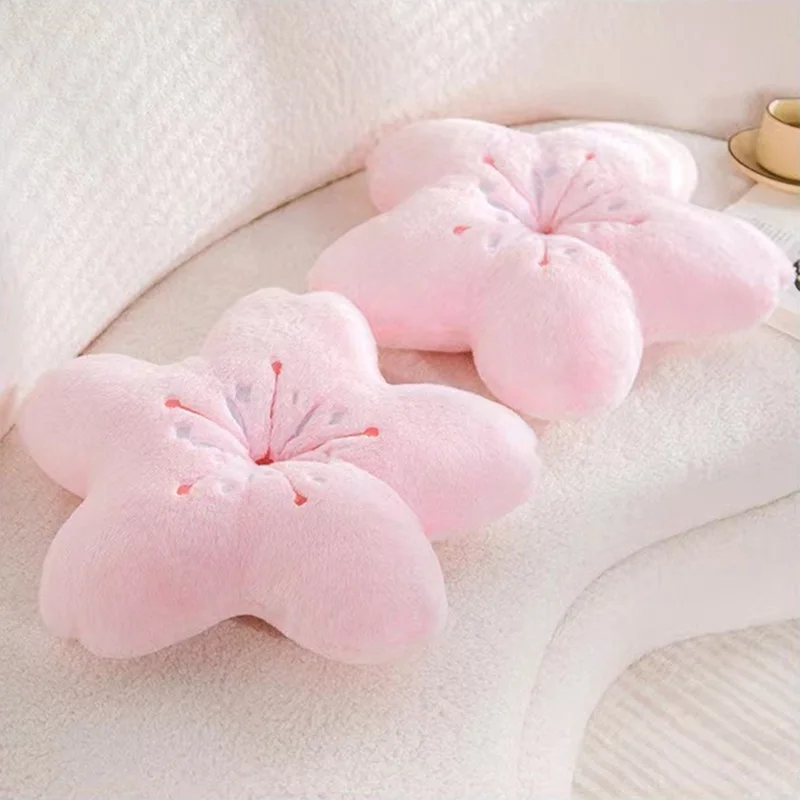 Cherry Blossom Throw Pillow Cute Flower Soft Sofa Cushion Back Support for Couch Office Home Decoration 3