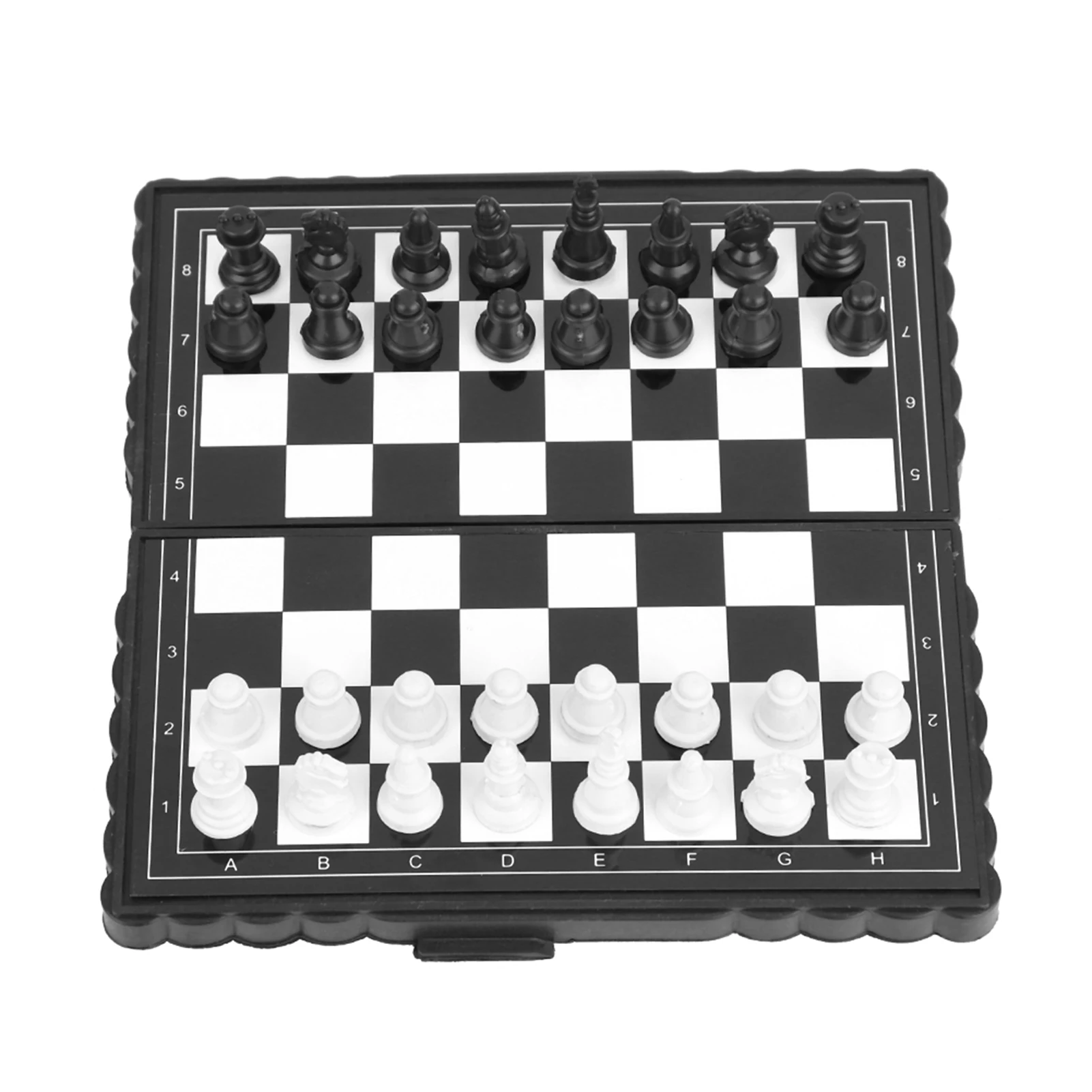 Magnetic Chess Set, Portable Plastic Folding Chessboard Magnetic Chess Set Game for Party Family Activities