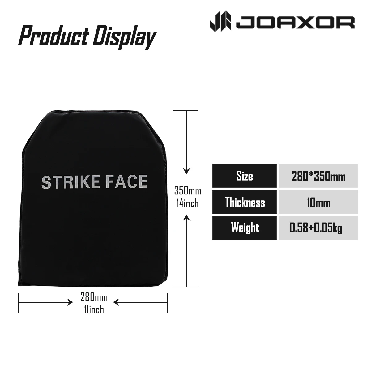 JOAXOR NIJ IIIA 3A Soft Armor Plate Ballistic Vest Bulletproof Backpack Ballistic Board Big Plates 11x14
