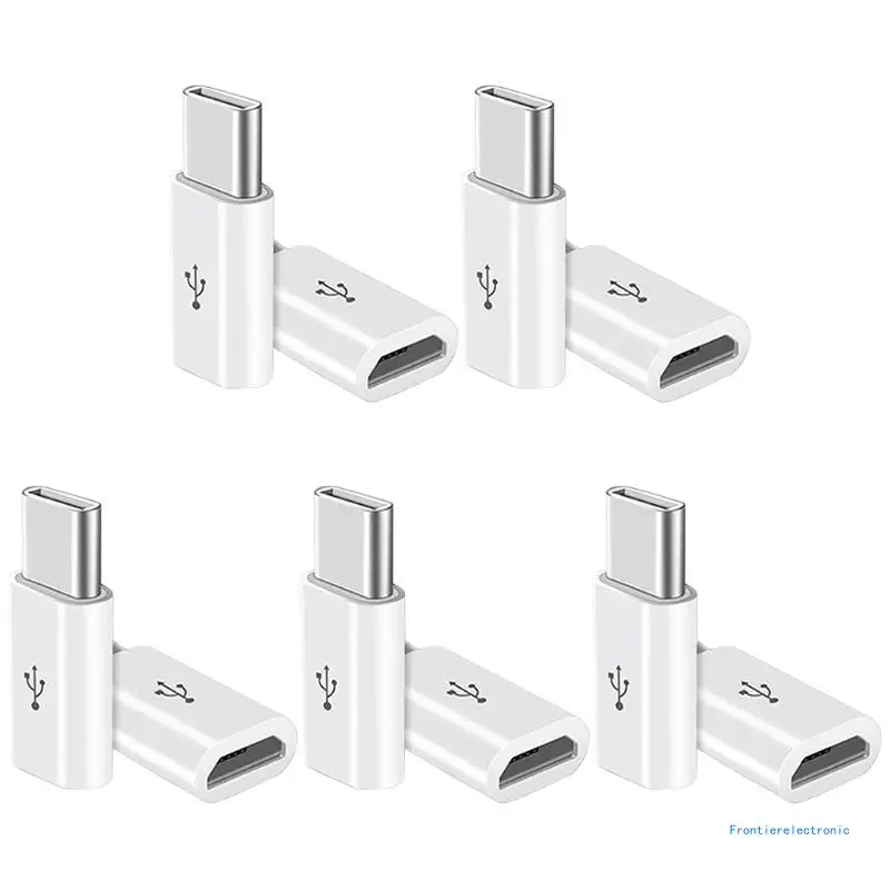 10Pcs Micro USB Female to USB Type C Male Cellphone Charging Converter DropShipping