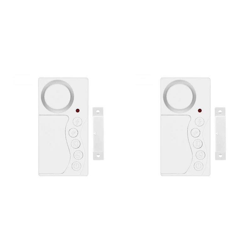 

2X Door Opening Sensor Wireless Time Delay Door Alarm Door Sensor Door And Window Security Alarm Home Security