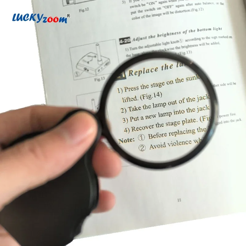 Magnifying Glass 6X Foldable Mini Size Reading Magnifier Loupe