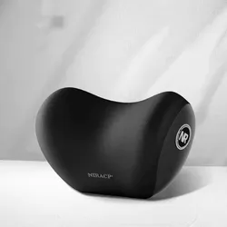 Ergonomic Memory Foam Car Pillow Set for Enhanced Comfort and Support (Neck Pillow Black)