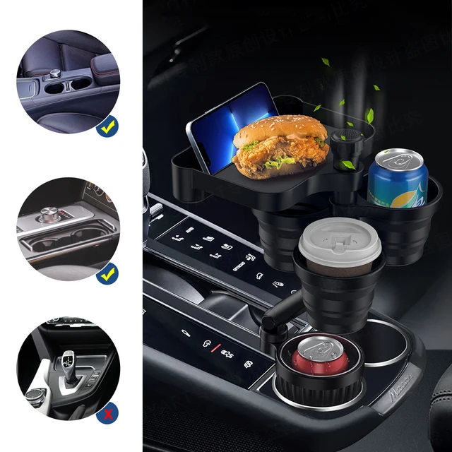 4 In 1 Multifunctional Vehicle Mounted Cup Holder Extender With Adjustable  Base, Universal Insert Expandable Auto Cup Holders - Drinks Holders -  AliExpress