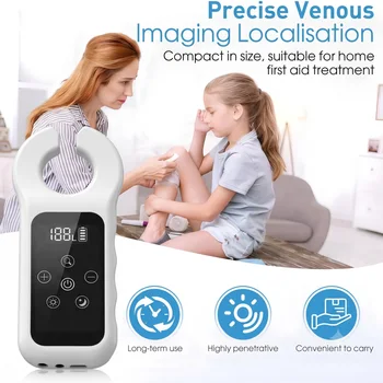 Scanner a infrarossi per vene mediche, rilevatore di vene a LED, dispositivo portatile per la localizzazione dei vasi sanguigni, dispositivo per la ricerca delle vene con display touch screen