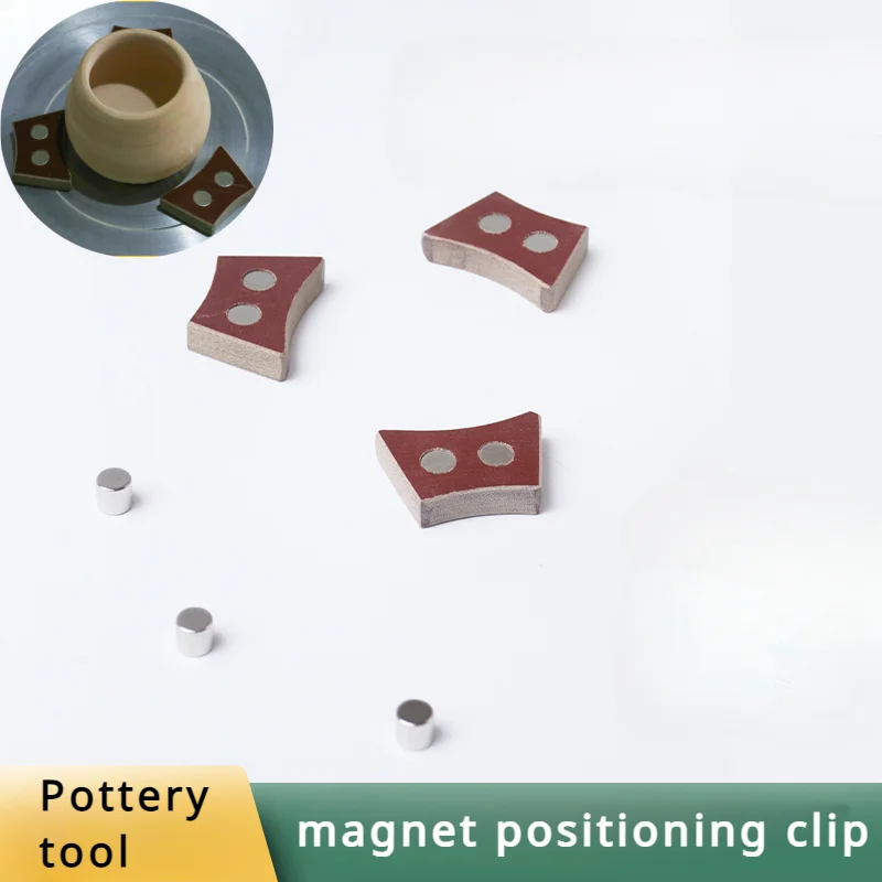 Ceramic Purple Clay Teapot Making Tools Magnet Positioning Clip DIY Pottery Purple Clay Pot Making Auxiliary Positioning Tools