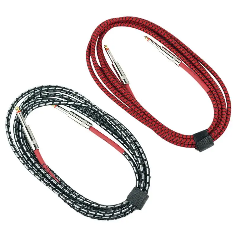 

Male To Male Audio Cable 6.35mm Male To Male Auxiliary Audio Cord Copper Conductors Noise Reduction Connecting Lines For
