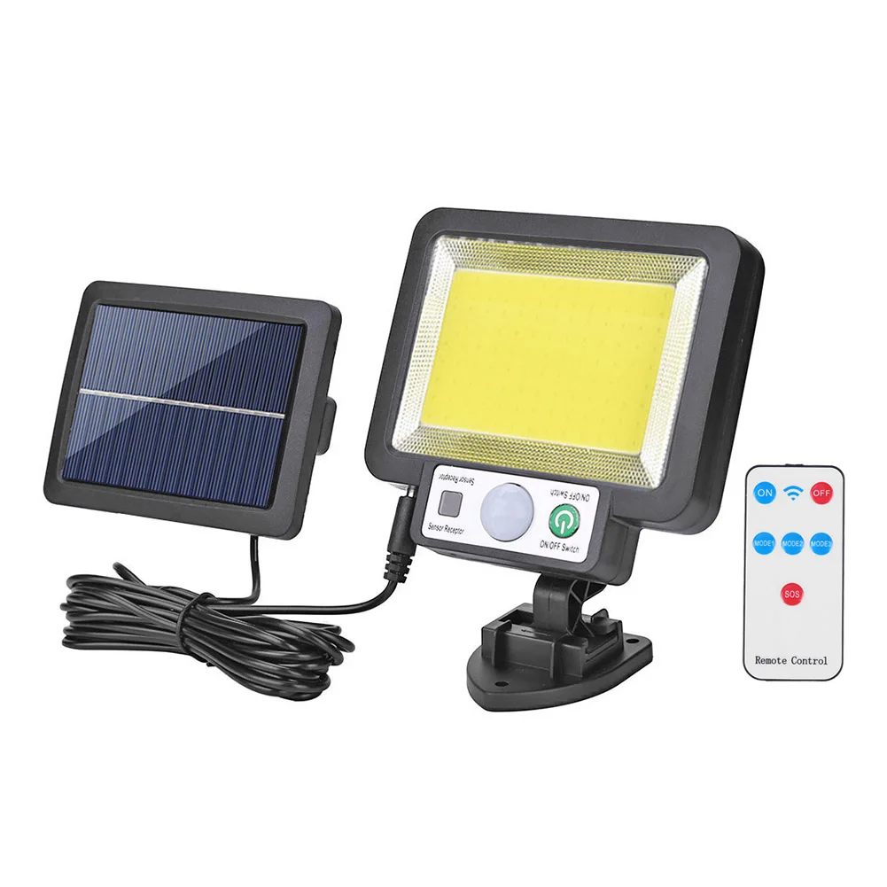 2000lm LED COB Solar Powered Light Outdoors Motion Sensor Sunlight Waterproof Wall Emergency Street Lamp for Garden Decor solar wall lights Solar Lamps