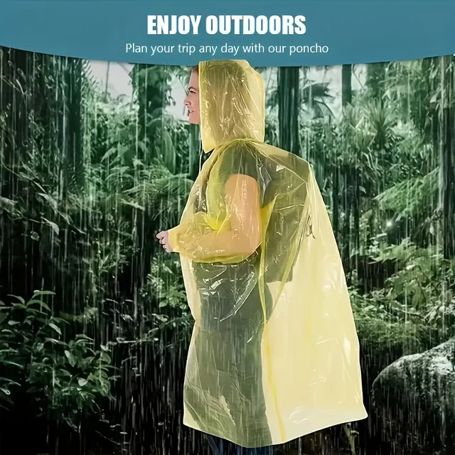 5/10pcs Portable Emergency Raincoats 3