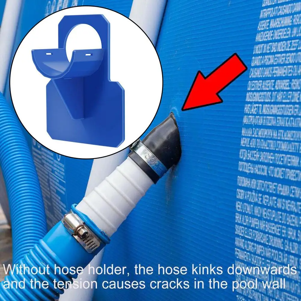 Swimming Pool Pipe Holder Mount Supports Pipe 30-38mm for Intex Above Ground Water Hose Bracket with Cable Tie For Swimming Pool