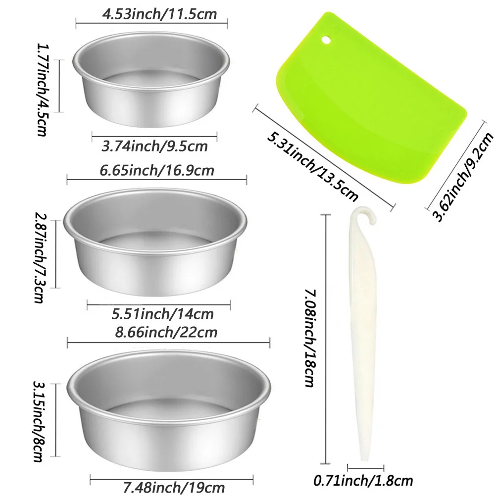 Inch Cake Tin 18cm Round Pan In Inches 4/6/8/10 Inch Round