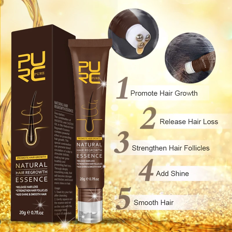 Hair Growth Oil Hair Restoration Products PURC Ginger Hair Growth Products for Man Women