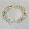 100 PCS Charger Plate Plastic Decorative Service Tray Clear Dinner Trays Banquet Plates Wedding Party Decor Table Place 13inch 4