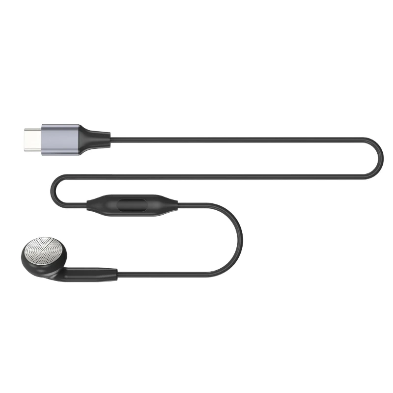 DXAB In Ear Headphone Single Side Earbud With Integrated Microphone Cable, Compatible for Most Device HandsFree Communication 3
