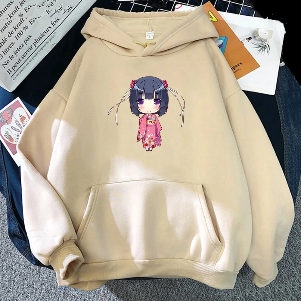 

Nekopara Shigure Hoodies Popular Character Printed Sweatshirts Female Kawaii Clothes Fleece Autumn Pullovers Casual Long-sleeve