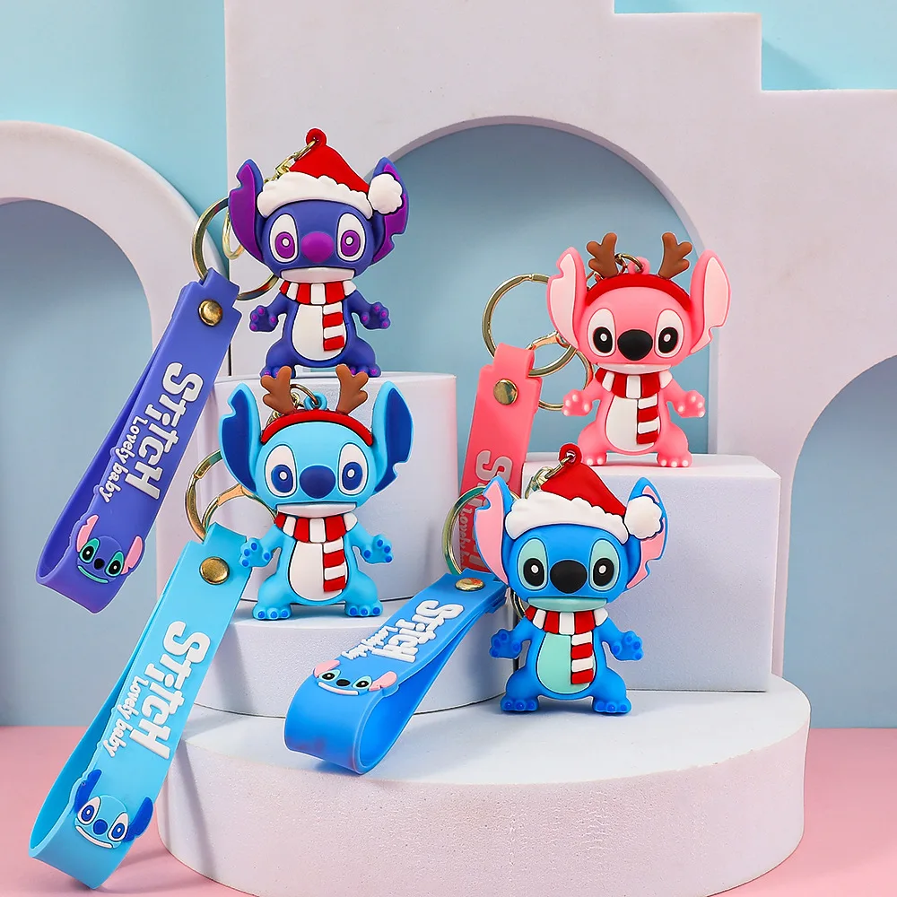 Charming Multi-Color Stitch Keychain - Adorable and Durable Anime Accessory