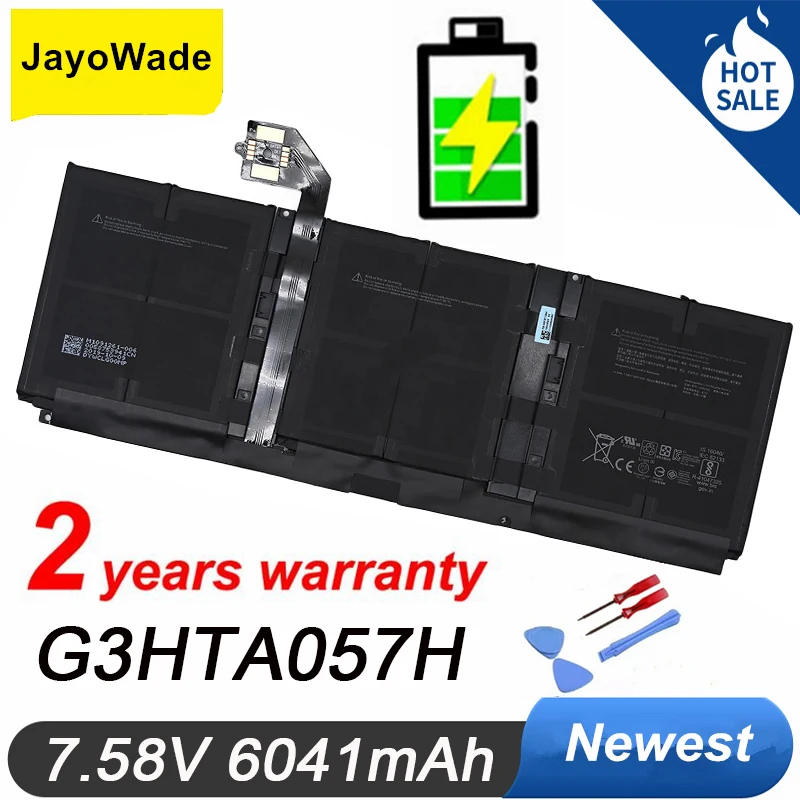 

G3HTA057H G3HTA058H Laptop Battery For Microsoft Surface Laptop 3 15" 1872 1873 7.58V 45.8WH 6041mAh Notebook Battery G3HTA057H