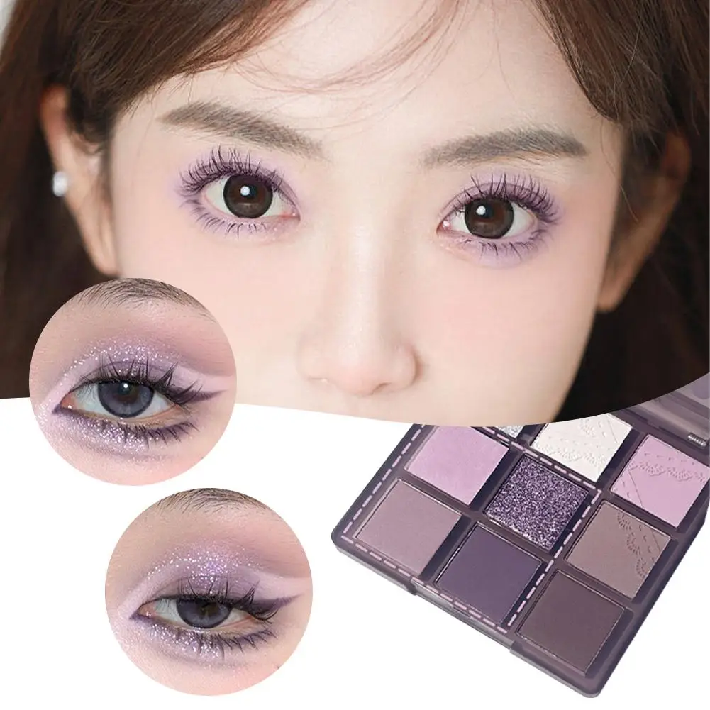 

Dream Girl Eyeshadow Palette Punk Smokey Purple Lace Shadow Cosmetic Cool Matte Korean Highlights Tone Women Make-up Eye Sh H4J7