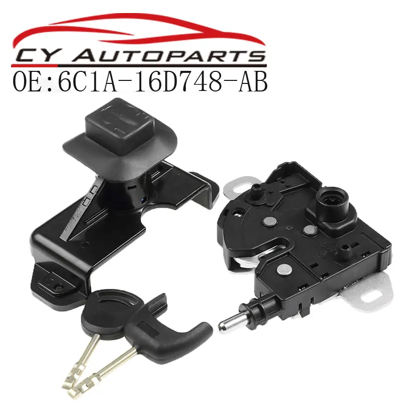 6C1A-16D748-Ab 6C1A16D748Ab New Bonnet Hood Lock & Latch Complete Set With 2 Keys For Ford Transit Mk7 2006-2011