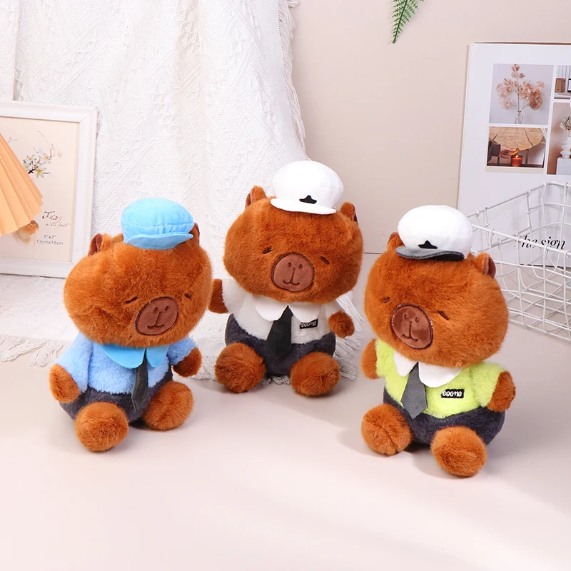 

Новая модель, Мягкая Плюшевая Кукла-капибара, кавайная мягкая игрушка-Зверюшка, детский подарок на день рождения, украшение для дома и рабочего стола