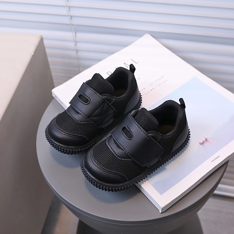 Children Casual Shoes Air Mesh Non-slip Beathable Black Beige Kids Sneakers Autumn Unisex Running Toddler Boys Girls Tennis Shoe 3