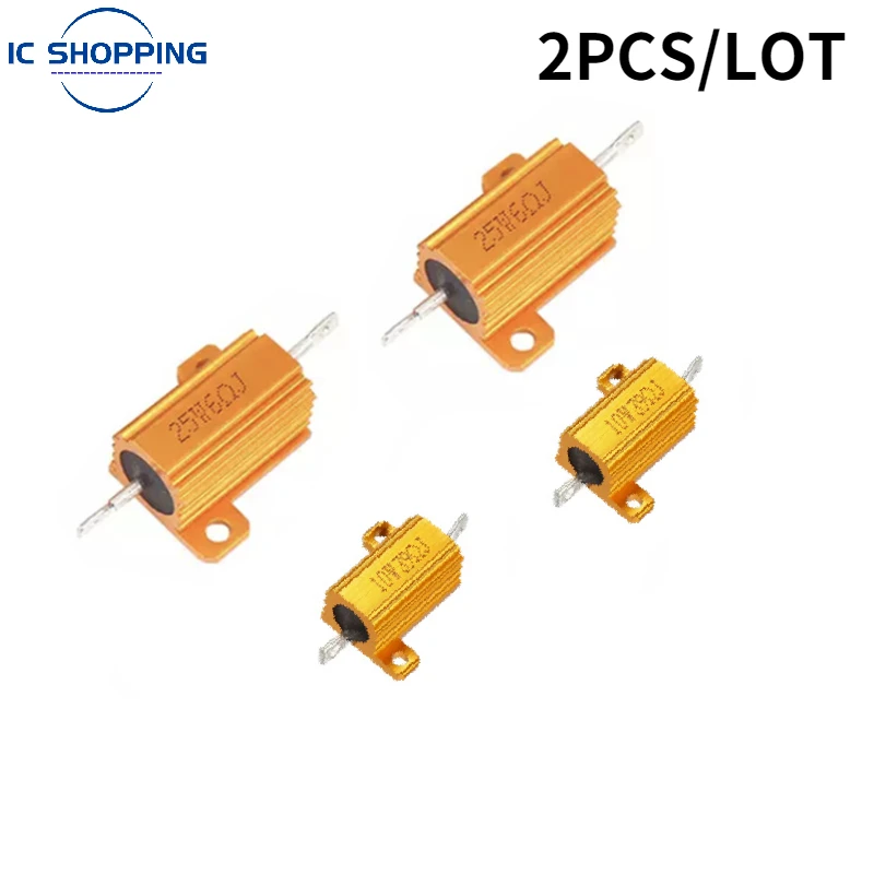 25W 100 Ohm Wirewound Resistor Chassis Mount 2 Pack 25W 100 Ohm Aluminum Case Resistors - Chassis Mount Chassis Mount Resistor