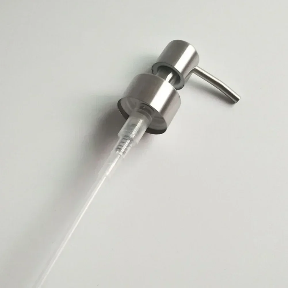Stainless Steel Pump Head Soap Bottle Nozzle Pressure Pump Squeezer Dispenser Kitchen Bathroom Accessories Oyster Sauce Bottle 4
