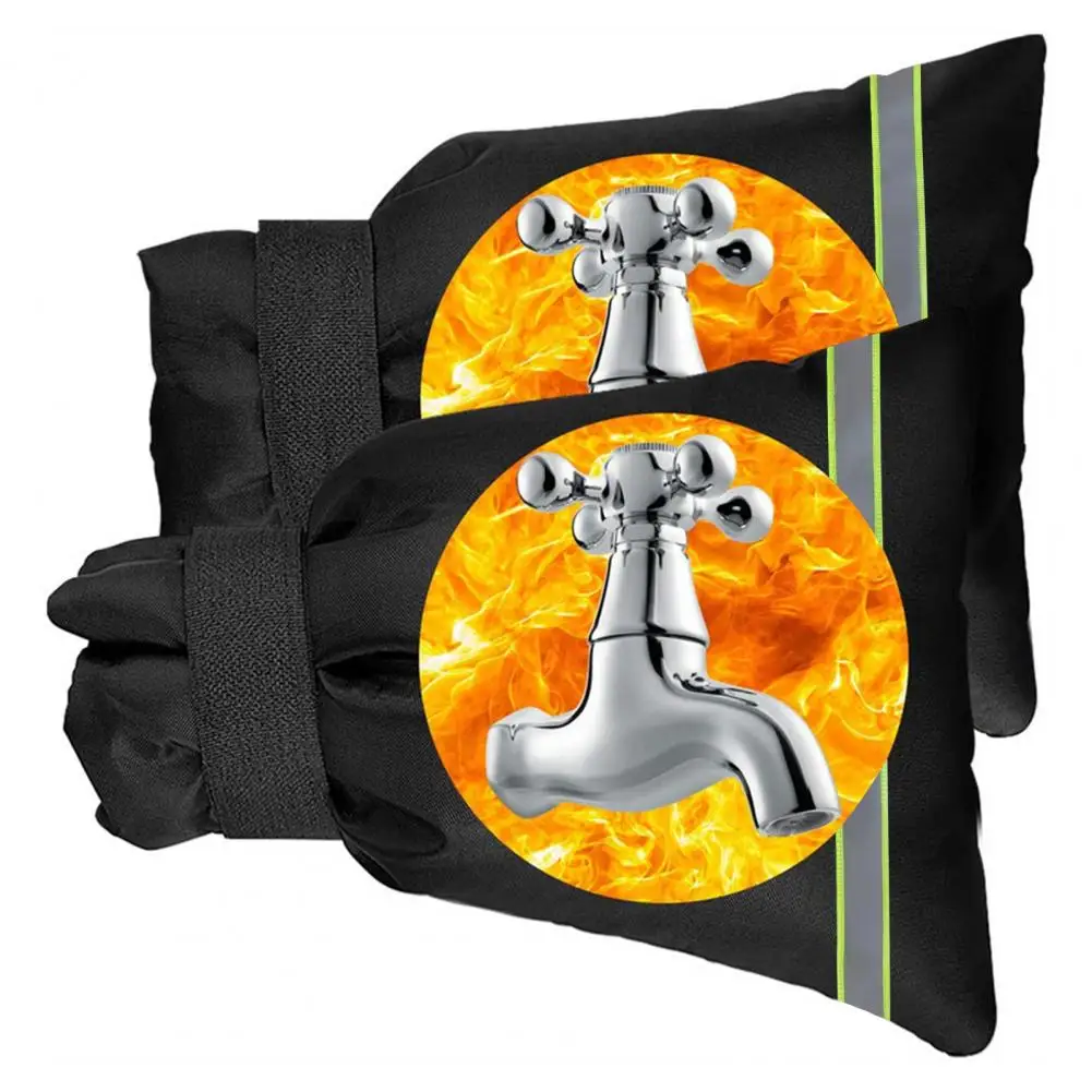 

Многоразовая Крышка для смесителя для использования на открытом воздухе, защита от замерзания, легкая установка, водонепроницаемая зеленая Светоотражающая полоса, водопроводная труба Co