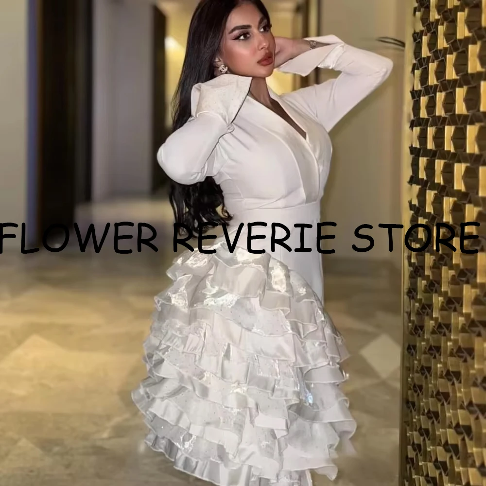 High quality Classic Exquisite Simple Jersey Pleat Tiered Ball V-neck Mini Dresses Cocktail Dresses Matching Fashion