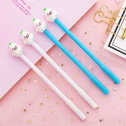 Adorable White Bear Creative Pen for Students and Office Use - Kawaii Stationery for Back to School (Black)