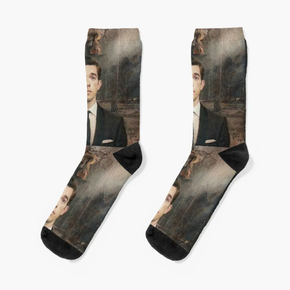 

John Mulaney - painting Socks man custom Lots Socks For Man Women's