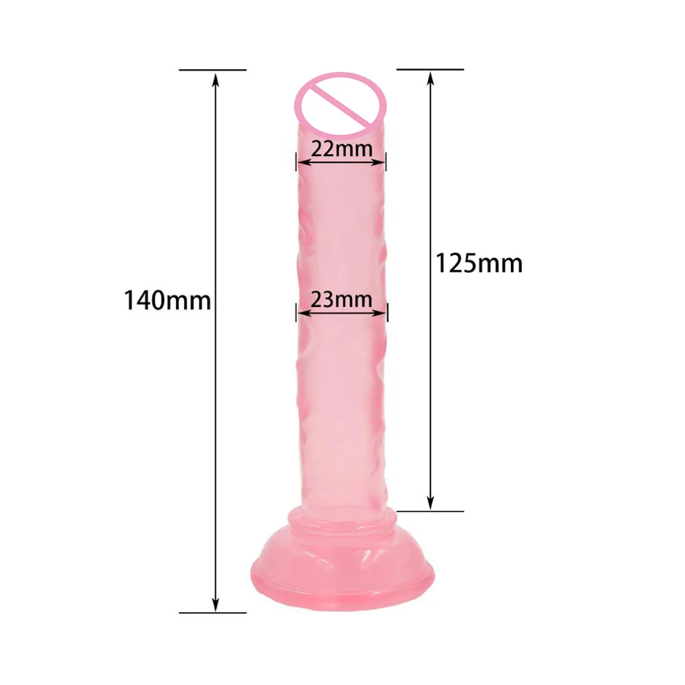 Flexible Small Dildo Realistic Penis with Suction Cup Anal Dick Cock Erotic Sexy Goods Sex Toys for for Women Man Adults Sexshop