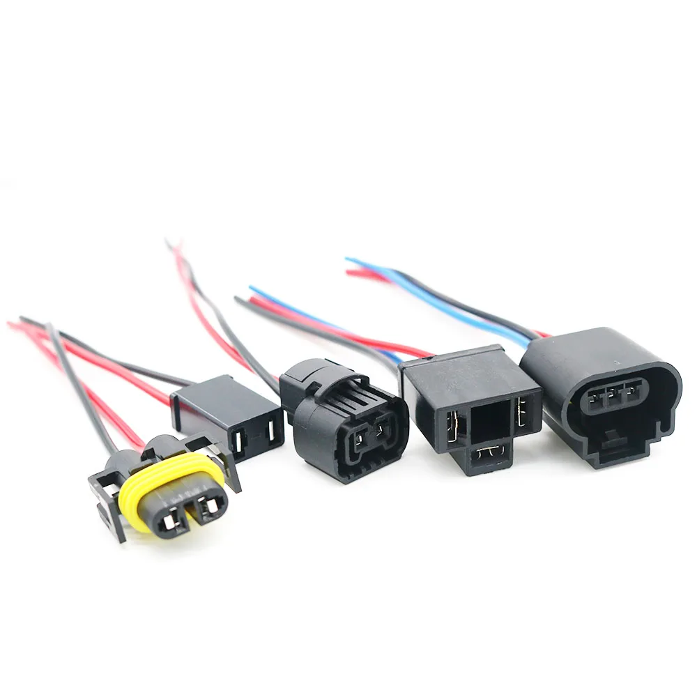 H4 H7 H11 H13 H16 5202 Female Adapter Sockets Pigtail Wiring Harness Connector Holder Plug 1Pcs for Headlight Fog Light Retrofit headlight holder,light holder,lamp holder,light bulb socket,socket connector plug adapter