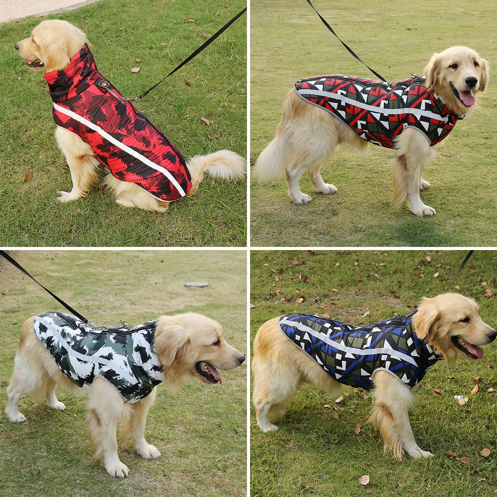 Veste pour chien de grande race, manteau imperméable réfléchissant, vêtements  chauds d'hiver pour les grands chiens, salopette de Labrador, vêtements de  carlin de Chihuahua