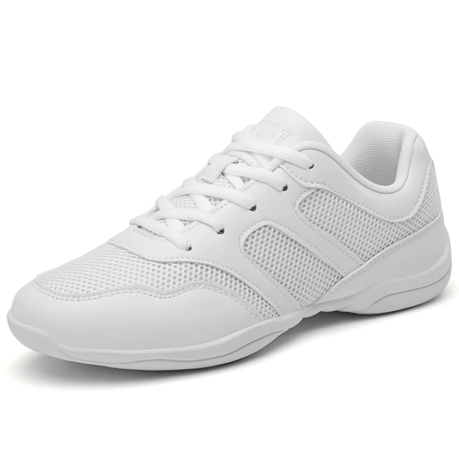 Marwoo 2128 Girls cheerleading shoes, children's lightweight aerobics shoes, training competition sports shoes