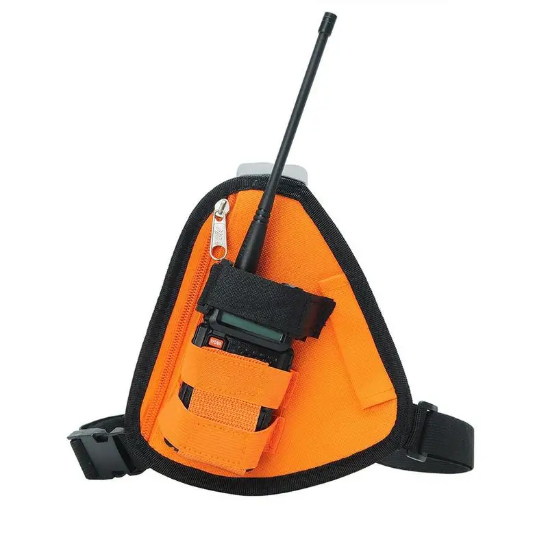 

Сумка для переноски раций, нагрудная регулируемая передняя сумка, кобура для переноски раций, треугольная нагрудная сумка, кобура для переноски