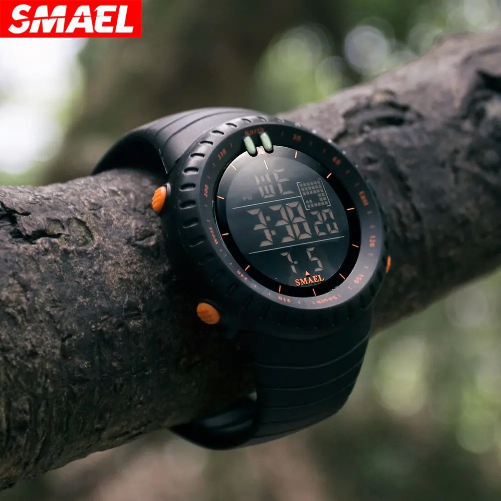 

Multifunctional outdoor watch men's waterproof sports electronic watch luminous alarm clock watch