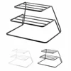 Kitchen Household Storage Drain Iron Rack 3 Levels Plates Bowl Cup Separate Storage Dishes Stand Hold Dish Drying Organizer Tool 4