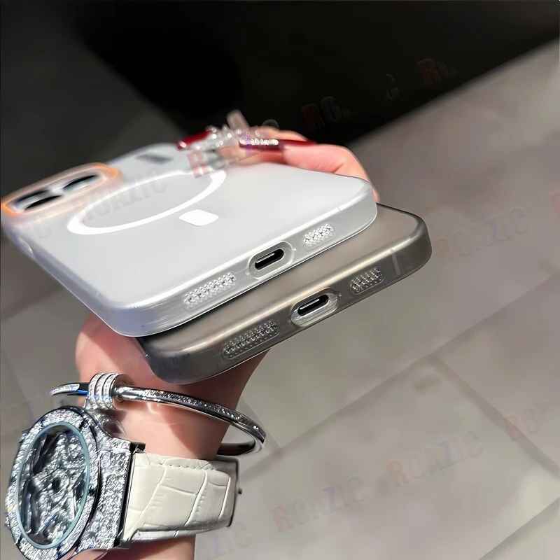 Ultra-Thin Matte Anti-Fingerprint Magnetic Case - Shockproof Bumper Cover