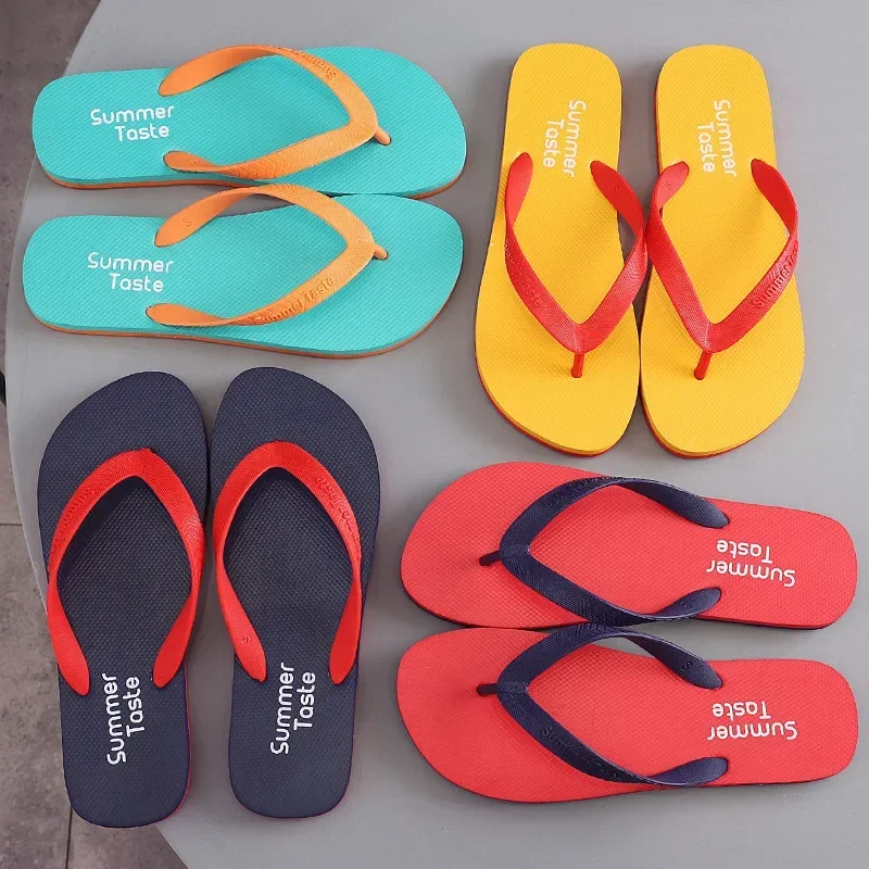 

New Men's Flip Flops Fashionable Anti Slip Slippers Summer Shoes Personalized Korean Version Sandals Beach Shoes Mainland China