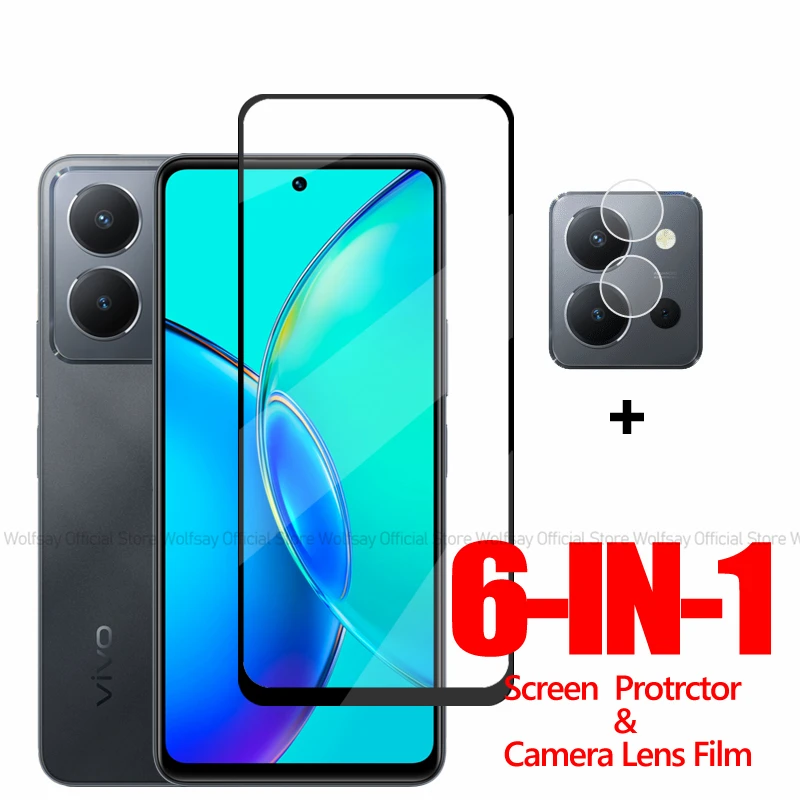 Full Glue Glass Per Vivo Y36 4G Screen Protector Glass Vivo Y16 Y36 4G Y56 5G Pellicola Protettiva Per Telefono In Vetro Temperato Vivo Y36 4G